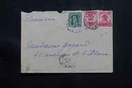 CUBA - Enveloppe De Habana Pour Paris En 1908, Affranchissement Plaisant - L 54892 - Brieven En Documenten