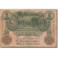 Billet, Allemagne, 50 Mark, 1910, 1910-04-21, KM:41, TB+ - 50 Mark