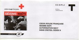 2010--Entier--Enveloppe T  Croix-Rouge -- SEISME  HAITI ---Neuf  -- Pub   LA POSTE ..............à Saisir - Buste Risposta T