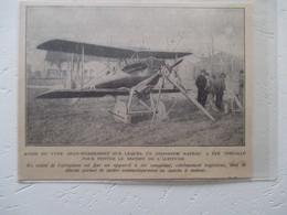 BETHENY - Sté De Production Des Aéroplanes Deperdussin - Moteur Lanceur  à Air Comprimé SPAD -Coupure De Presse De 1920 - GPS/Avionics