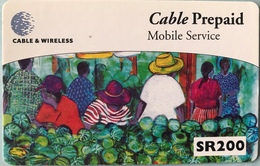 SEYCHELLES  -  Prepaid  - Cable § Wireless  - SR 200 (thick Numbers) - Seychelles