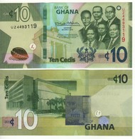 GHANA  New 10 Cedis Pnew   "Smaller Portraits"    Dated. 4th March 2019   UNC - Ghana