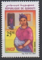 Djibouti Dschibuti 2004 Mi. 799 ** Neuf UNICEF Femme Woman Frau MNH RARE - Djibouti (1977-...)