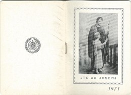 Calendarietto Jte Ad Joseph Opera Divino Amore Napoli 1971 12,0 X 8,3 Pag. 30 (66) - Petit Format : 1961-70