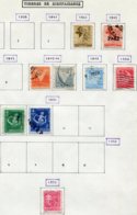 17087 CUBA Collection Vendue Par Page Bienfaisance 4, 5, 6/7, 10, 11/2, 19, 24, 33, 35 °/ *   1941-57  B/TB - Liefdadigheid