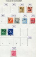 17087 CUBA Collection Vendue Par Page Bienfaisance 4, 5, 6/7, 10, 11/2, 19, 24, 33, 35 °/ *   1941-57  B/TB - Wohlfahrtsmarken