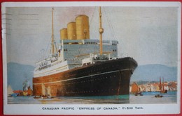 S.S. EMPRESS OF CANADA - CANADIAN PACIFIC - Steamers