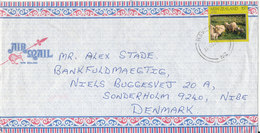 New Zealand Air Mail Cover Sent To Denmark 26-11-1982 Single Franked - Poste Aérienne