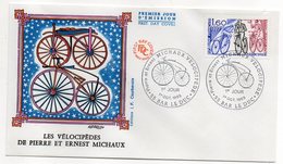 1983-- FDC - Le Vélocipède De Pierre Et Ernest Michaux ( Vélo )....cachet  BAR-LE-DUC - 55.......à Saisir - 1980-1989