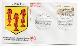 1983-- FDC - JARNAC  Blason....cachet  JARNAC - 16.......à Saisir - 1980-1989