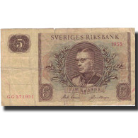 Billet, Suède, 5 Kronor, 1956, 1956, KM:42c, B - Svezia