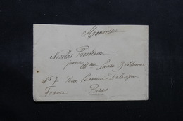 ROUMANIE - Enveloppe De Bucarest Pour La France En 1905, Affranchissement Plaisant Au Verso - L 55040 - Cartas & Documentos