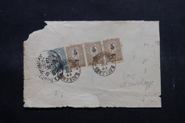 BULGARIE - Affranchissement Plaisant Sur Verso D'enveloppe ( Sans Devant ) Pour Bombay - L 55042 - Storia Postale