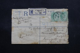 INDE - Entier Postal + Compléments En Recommandé De Bombay Pour Londres En 1909 - L 55070 - 1902-11 King Edward VII