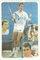 1986 Pocket Calendar Calandrier Calendario Portugal Tenis Tennis Lendl - Grand Format : 1981-90