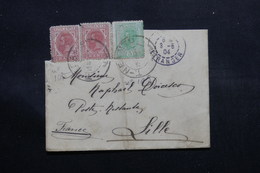ROUMANIE - Enveloppe De Neamtu Pour La France En 1904 , Affranchissement Plaisant - L 55081 - Cartas & Documentos