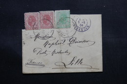 ROUMANIE - Enveloppe De Neamtu Pour La France En 1904 , Affranchissement Plaisant - L 55081 - Covers & Documents