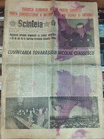 ROMANIA-SCANTEIA,ROMANIAN NEWSPAPER,9 MAY 1986,COMMUNIST PERIOD - Other & Unclassified