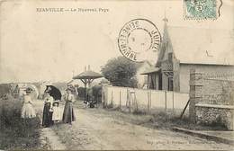 - Dpts Div.- Ref-AR820- Val D Oise - Ezanville - Le Nouveau Pays - Jeunes Femmes à L Ombrelle - Carte Bon Etat - - Ezanville