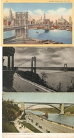 New York City : Bridges , Bruggen ,  --- 6 Cards - Ponti E Gallerie