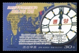 North Korea 2016 Mih. 6254 Setting Of The Country's Standard Time MNH ** - Corea Del Norte