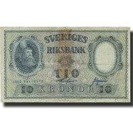 Billet, Suède, 10 Kronor, 1960, 1960, KM:43h, B - Suède