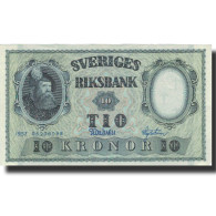 Billet, Suède, 10 Kronor, 1957, 1957, KM:43e, TB - Sweden