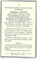 SAINT - VINCENT ..-- Mr Alphonse JACOB , époux De Mme Ghislaine JACOB , Né En 1887 à TINTIGNY , Décédé En 1952 . - Tintigny