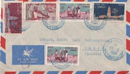 826 - Busta Senza Testo - PAR AVION - Del 1954 Da Djibouti (Somalia Francese) A Basle (Suisse) - Cartas & Documentos