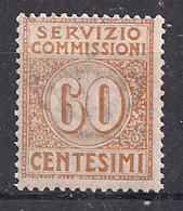 REGNO D'ITALIA 1913 SERVIZIO COMMISSIONI V.EMANUELEIII CIFRA IN UN CERCHIO SASS. 2  MLH VF - Otros & Sin Clasificación