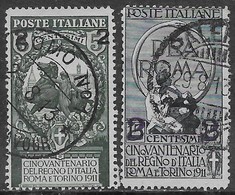 Italia Italy 1913 Regno Soprastampati 2val Sa N.99,101 US - Usati
