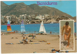 No. 194 Benidorm (Espana) - Playa De Poniente  - (Espana/Spain) - Topless Beach Girl - Alicante