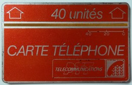FRANCE - L&G - Landis & Gyr - 40 Units - Carte Telephone PTT - 607F - Used - RRR - Ad Uso Interno