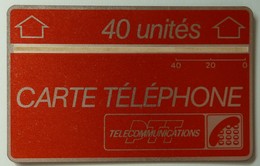 FRANCE - L&G - Landis & Gyr - 40 Units - Carte Telephone PTT - F6 - Band 1.5mm On 3mm - Mint - Interner Gebrauch