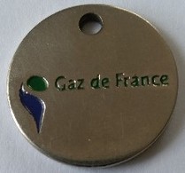 Jeton De Caddie - Gaz De France - En Métal - - Jetons De Caddies