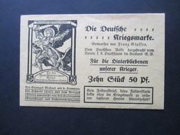 Vignette Erinnophilie Um 1914 Die Deutsche Kriegsmarke 10x ** In Original Verpackung!Deutschtum Im Ausland. Spendenmarke - Erinnofilia