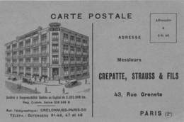 75002-PARIS-CREPATTE, STRAUSS ET FILS, 43 RUE GRENETA - Arrondissement: 02