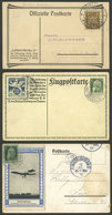 GERMANY: 3 Cards Flown Between 1912 And 1924, Interesting! - Altri & Non Classificati