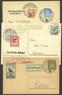 GERMANY: 1925/32: 3 Cards Flown On Glider, With Special Marks, Very Nice And Of Fine Quality! - Altri & Non Classificati