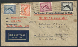GERMANY: Airmail Cover Sent From Hamburg To Brazil On 4/DE/1931 By AIR FRANCE (transit Backstamp Of Strasbourg), Minor D - Otros & Sin Clasificación