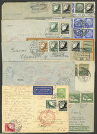 GERMANY: 10 Covers Or Cards Sent To South America Between 1934 And 1939 By DLH, There Are Interesting And Colorful Posta - Otros & Sin Clasificación