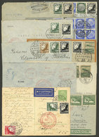 GERMANY: 10 Covers Or Cards Sent To South America Between 1934 And 1939 By DLH, There Are Interesting And Colorful Posta - Other & Unclassified