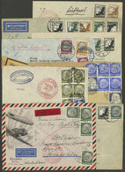 GERMANY: 9 Airmail Covers Sent To Argentina And Brazil In 1935 With Attractive Postages, All By DLH, Very Fine General Q - Sonstige & Ohne Zuordnung