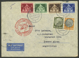 GERMANY: 10/JUN/1936 München - Argentina, Airmail Cover Sent By DLH With Handsome Multicolor Postage Of 1.75Mk, VF! - Otros & Sin Clasificación