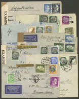 GERMANY: 7 Airmail Covers Sent To Argentina (6) And Uruguay Between 1938 And 1942, All With Defects, Low Start! - Otros & Sin Clasificación