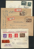 GERMANY: 4 Covers Posted In 1938 (1) And 1944 (3), With Interesting Postages, Fine To VF Quality! - Other & Unclassified