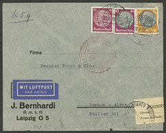 GERMANY: RECEIVED WITH DAMAGE: Airmail Cover Sent From Leipzig To Argentina On 27/AP/1939 By DLH, Upon Arrival In Buenos - Other & Unclassified