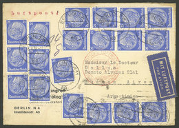 GERMANY: 8/JUN/1938 Berlin - Argentina, Airmail Cover With Spectacular Franking Of 4.75Mk., VF! - Otros & Sin Clasificación