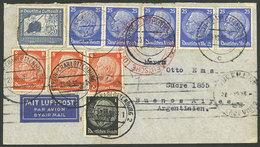 GERMANY: 23/OC/1938 Berlin - Argentina, Airmail Cover With Spectacular Franking Of 1.75Mk., VF Quality! - Altri & Non Classificati