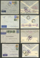GERMANY: 4 Airmail Covers Sent To Argentina And Brazil In JA/1941, All By LATI, Franked With 1.75 And 1.50Mk., Interesti - Autres & Non Classés